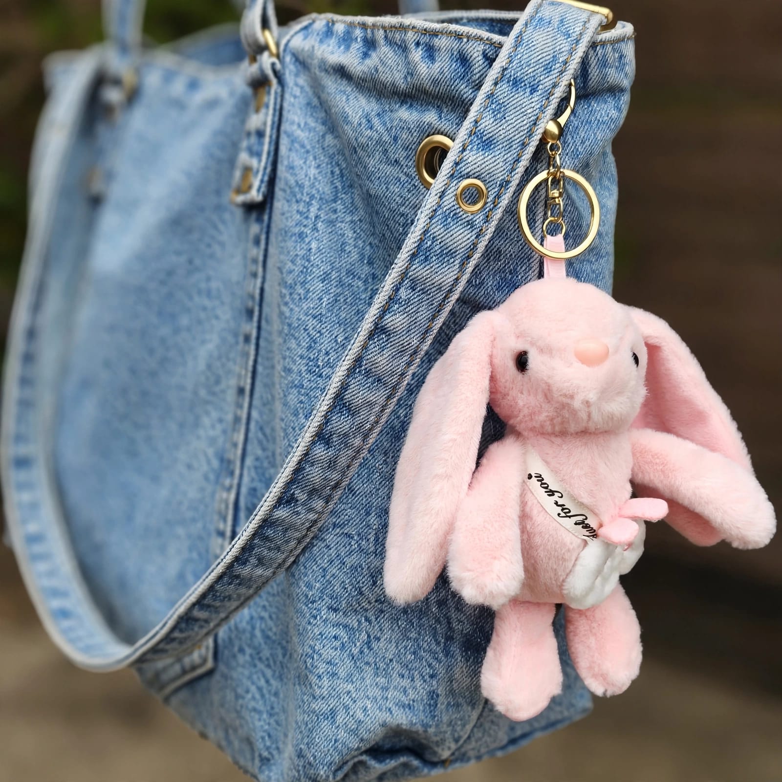 Blush Bunny Bag Charm
