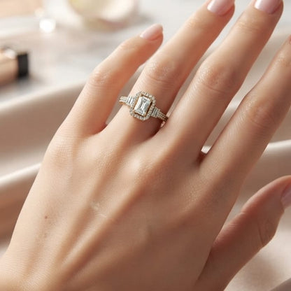 Radiant Halo Ring