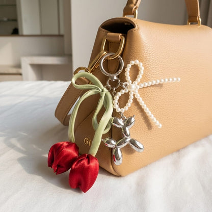 Ruby Bloom Bag Charm
