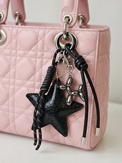 Black star bag charm