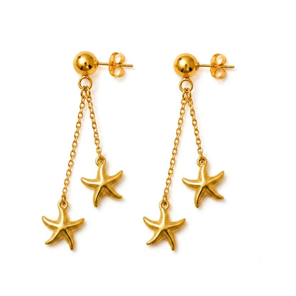 Double Star Stud Earrings