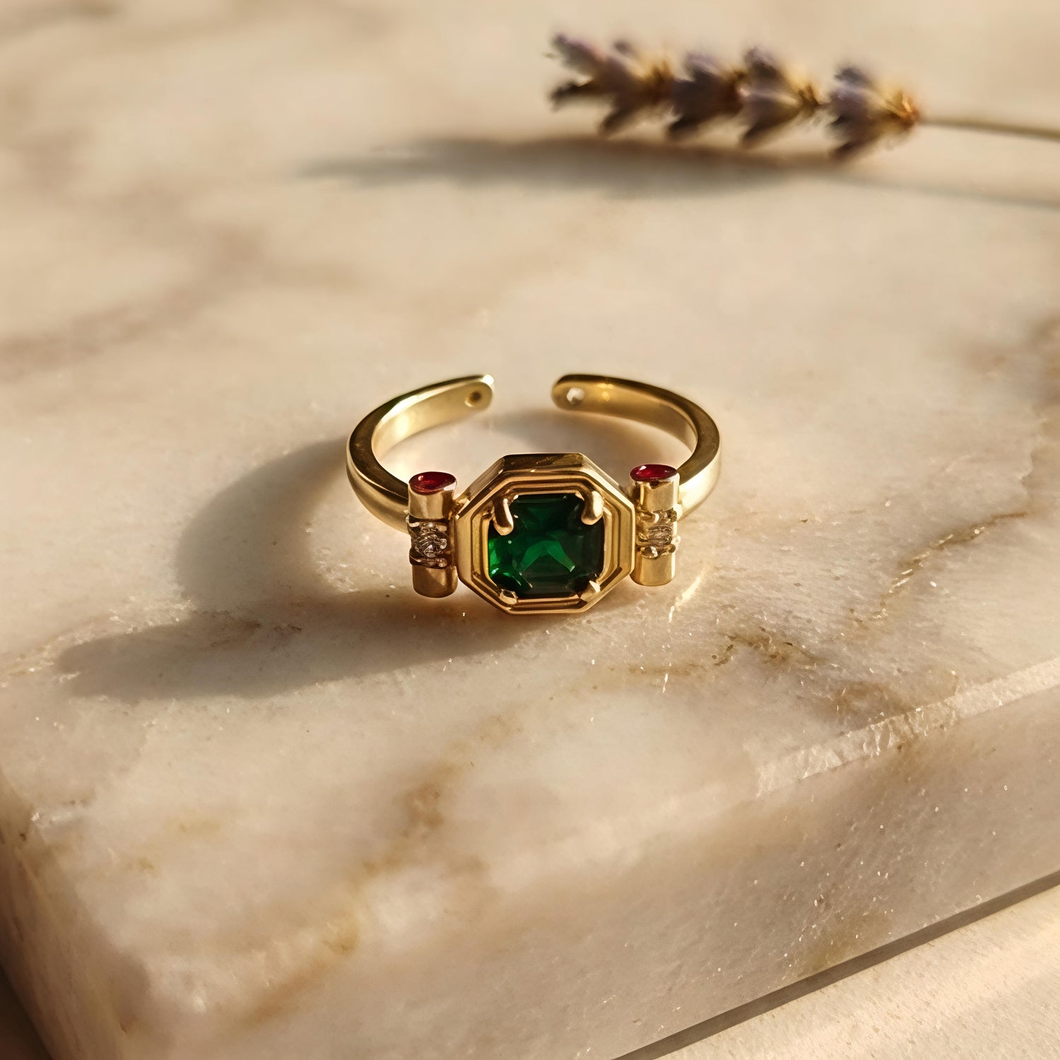 Emerald Grace Ring