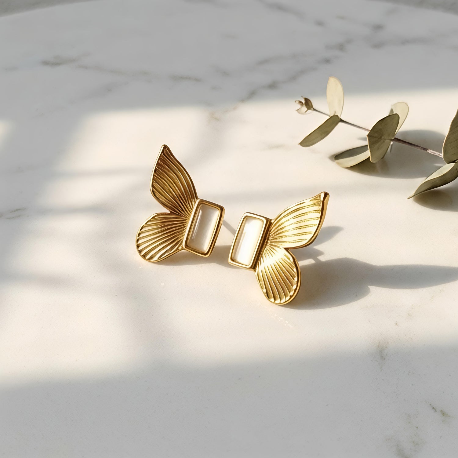 Golden Flutter Earrings