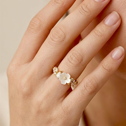 White Blossom Ring