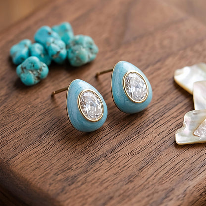 Sky Drop Crystal Earrings