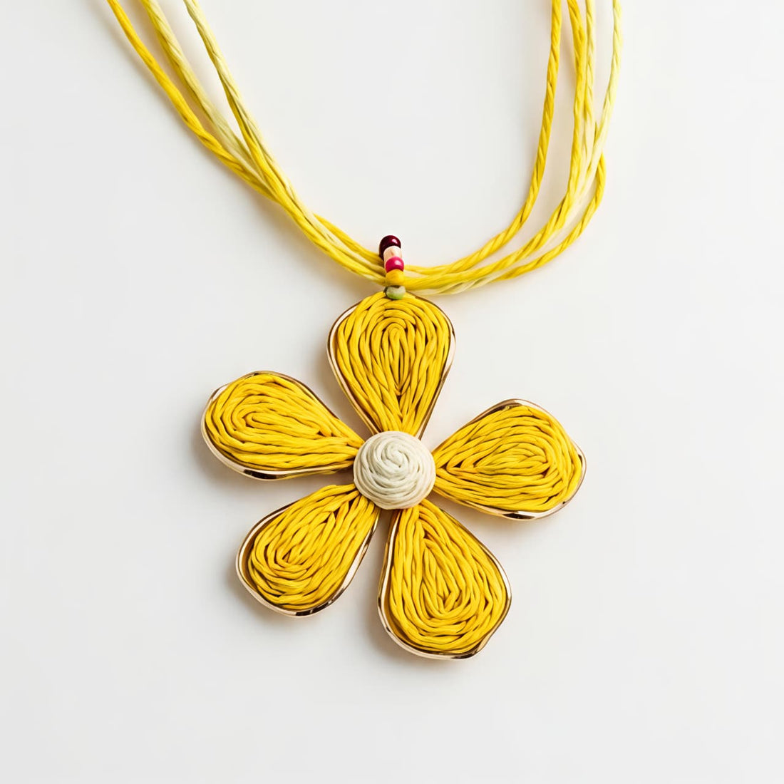 Yellow Leaf Flower Choker
