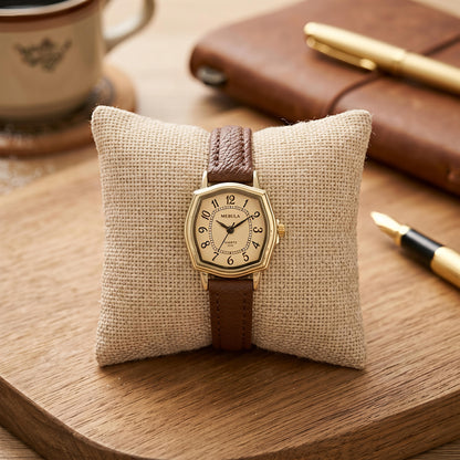 Vintage Mocha Leather Watch
