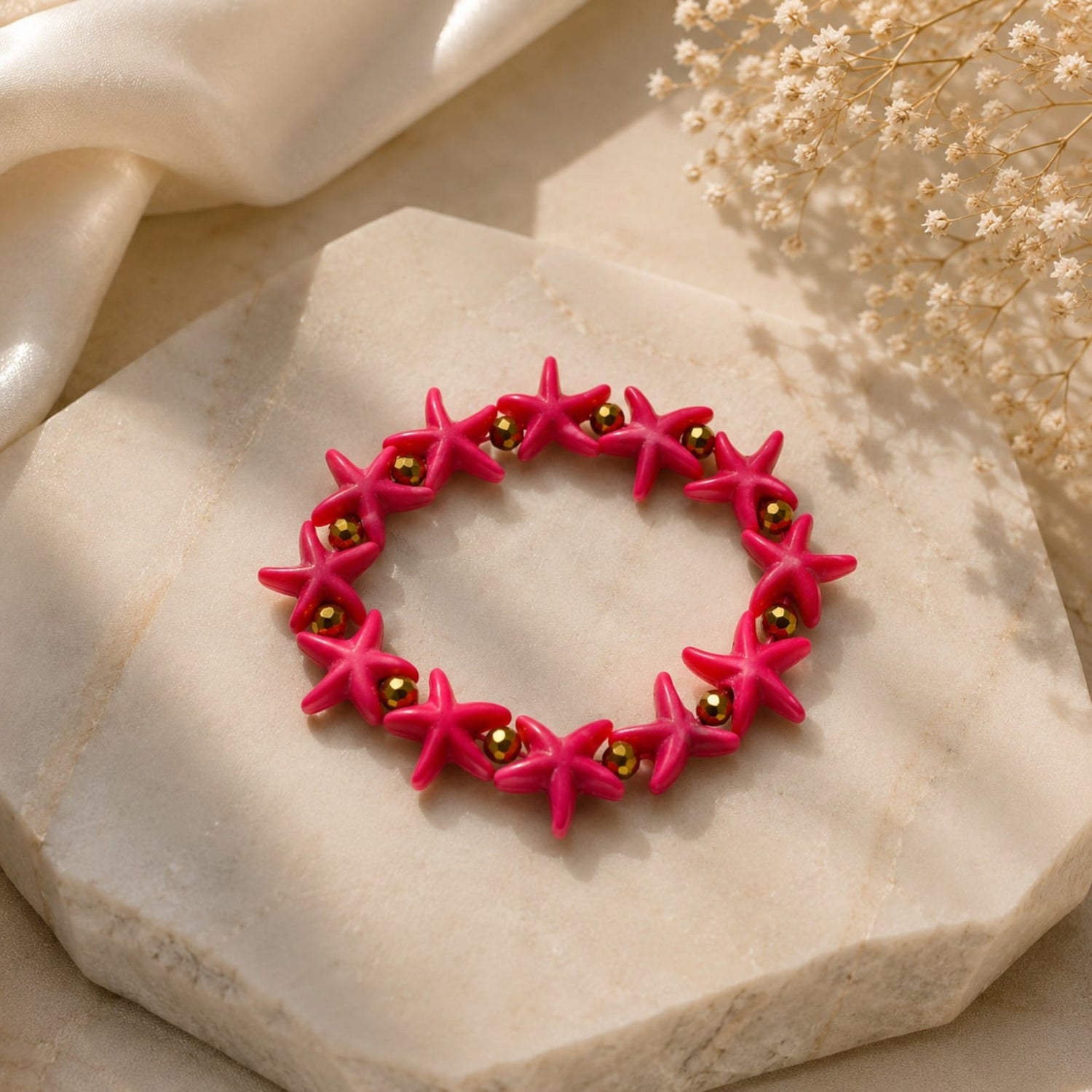 Pink Starfish Bracelet