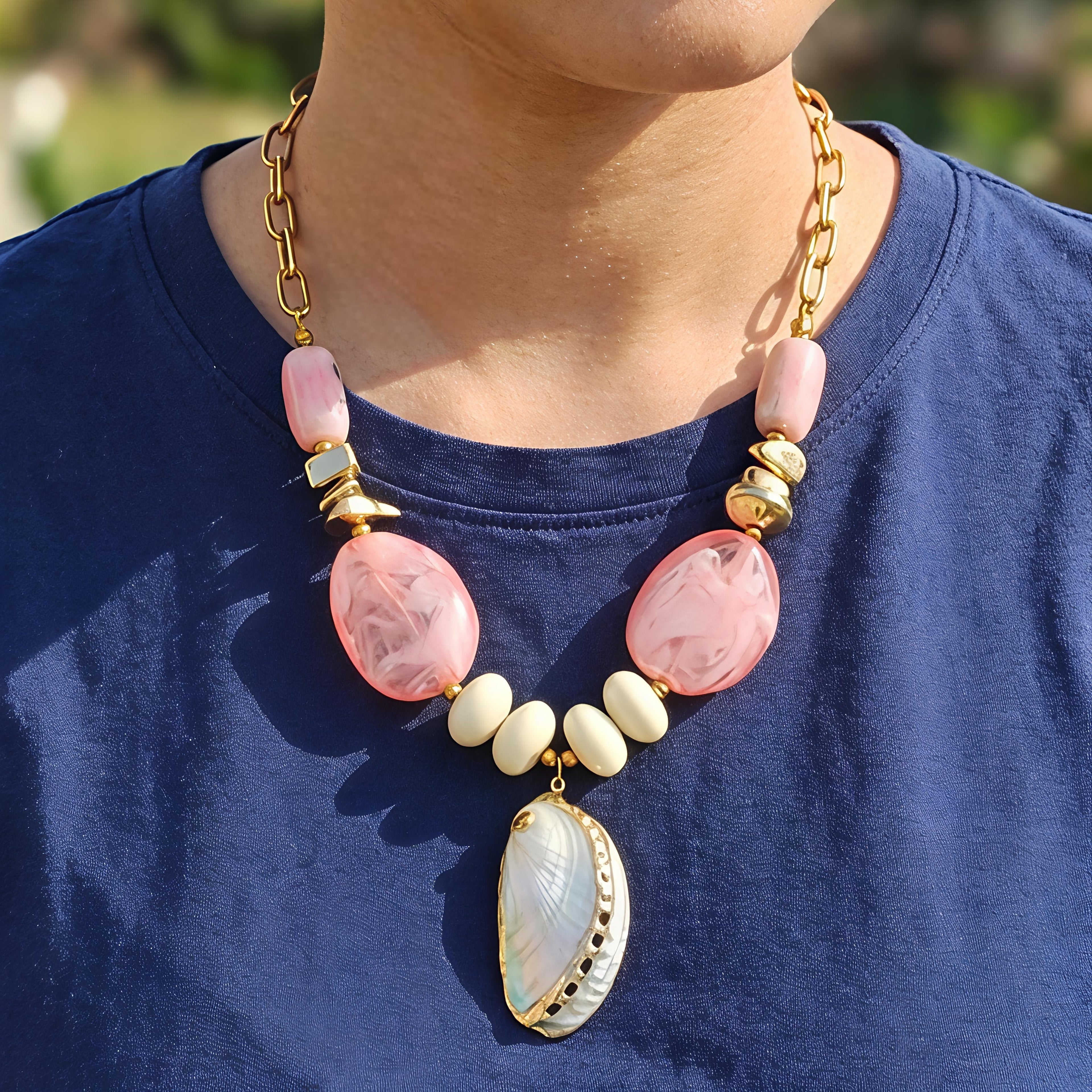 Blush Sands &amp; Sea Pendant