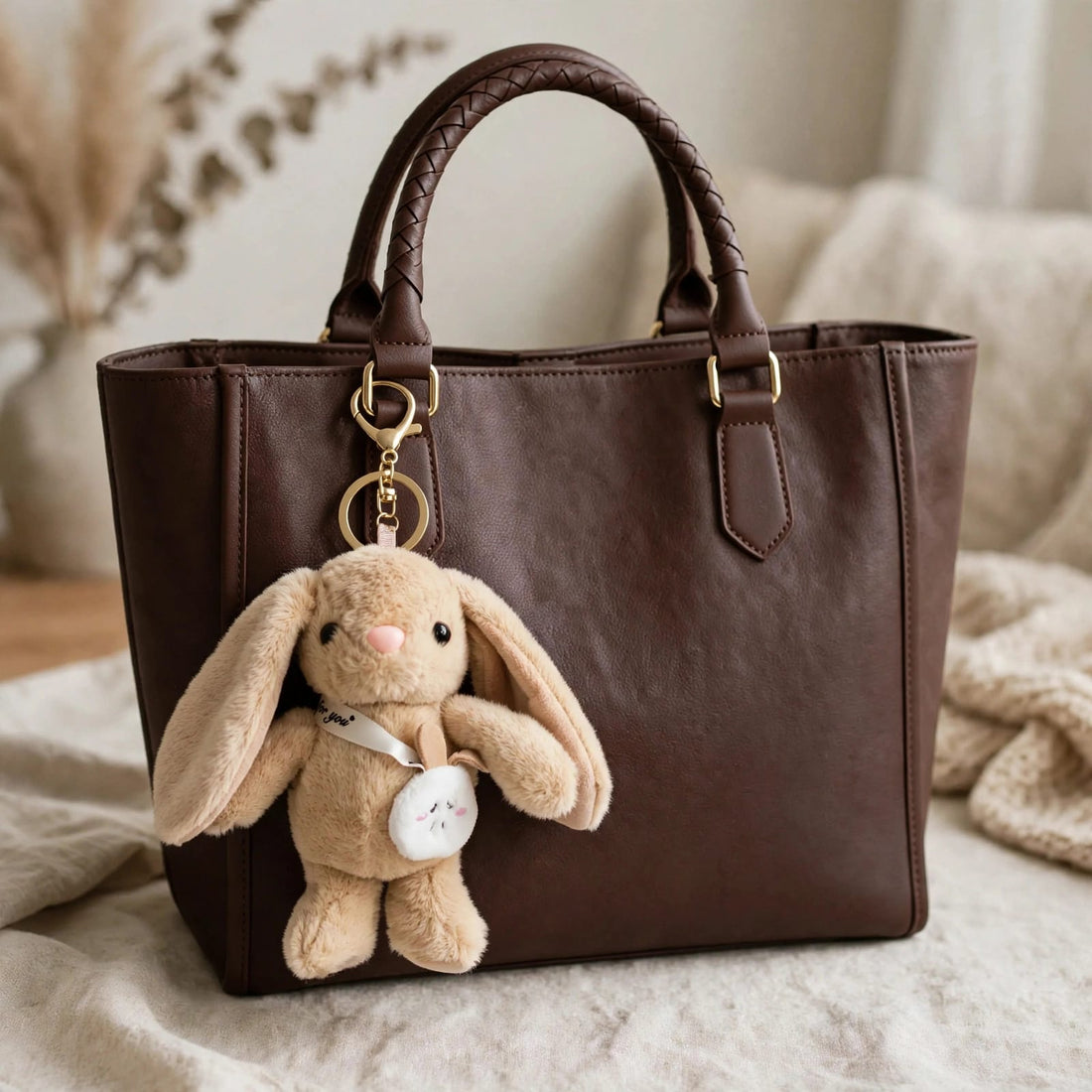 Cuddly Bunny Bag Charm