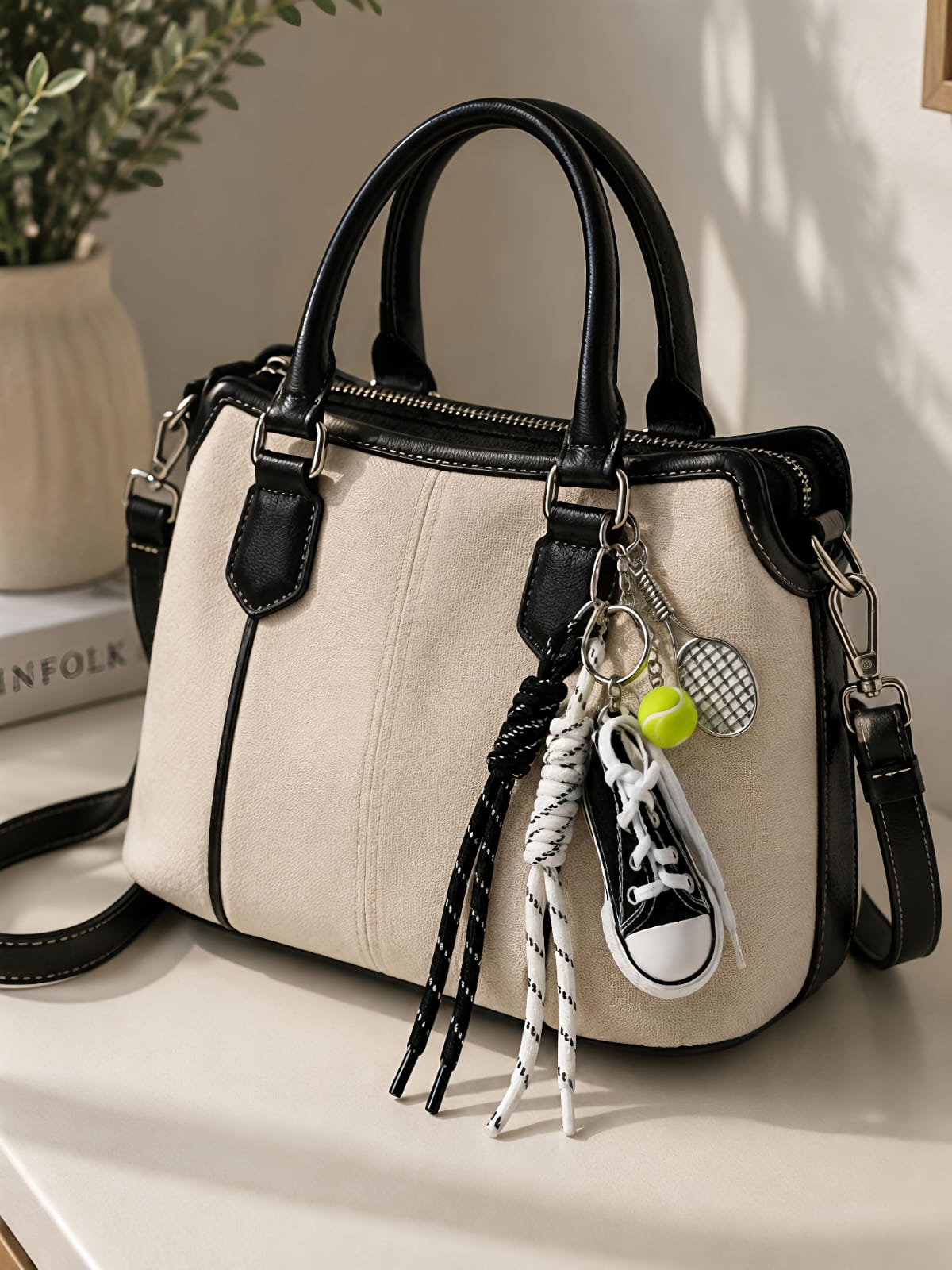 Black Converse Tennis Charm