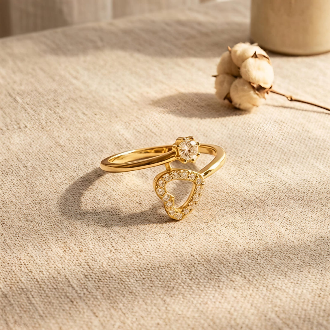 Heart &amp; Spark Ring