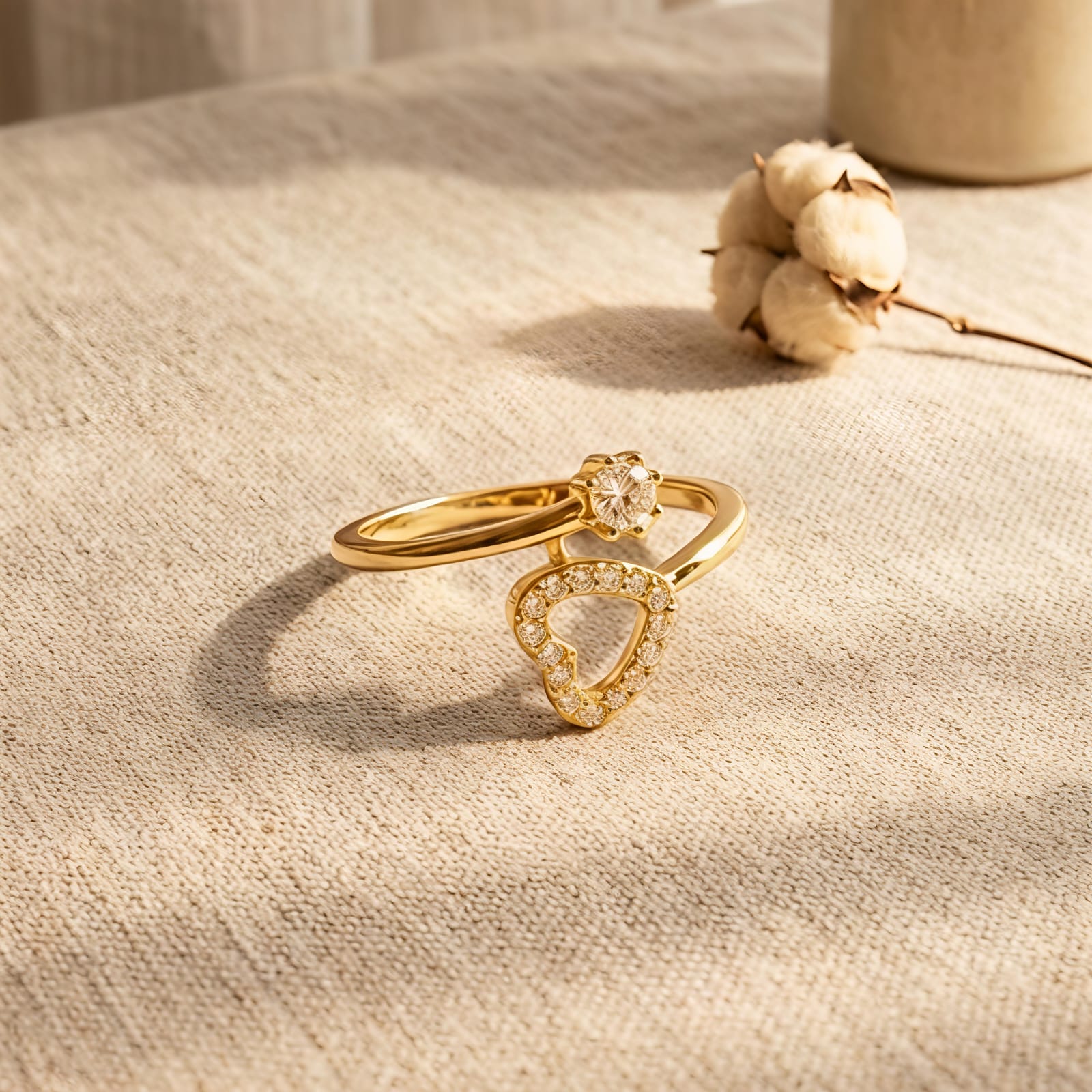 Heart &amp; Spark Ring