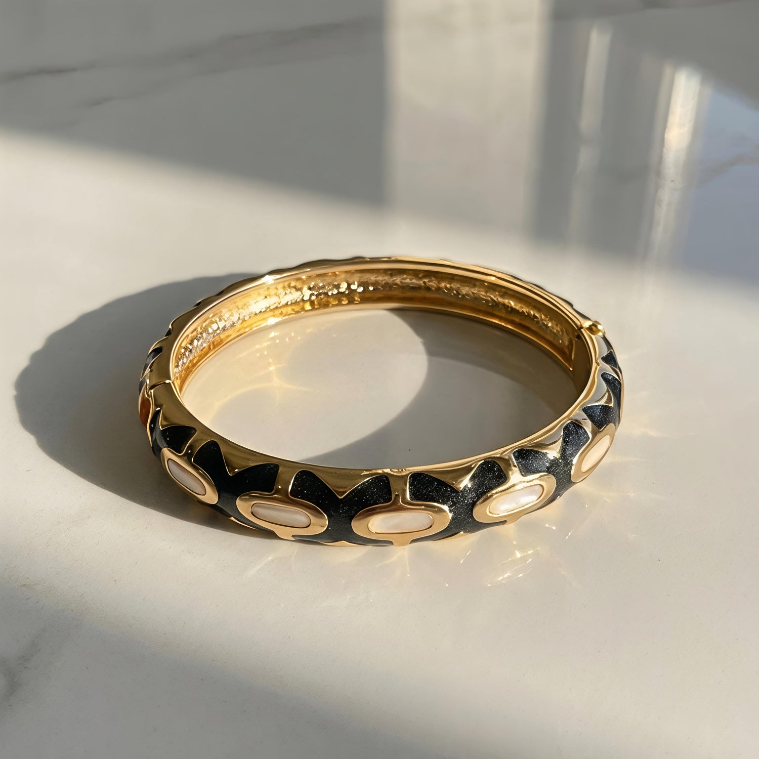 Midnight Bloom Indian Bangle