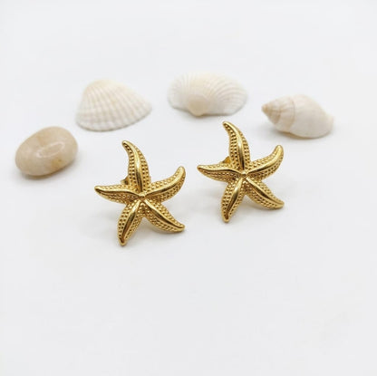 Stainless Steel Starfish Earrings