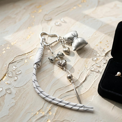 Silver Pillow Bag Charm
