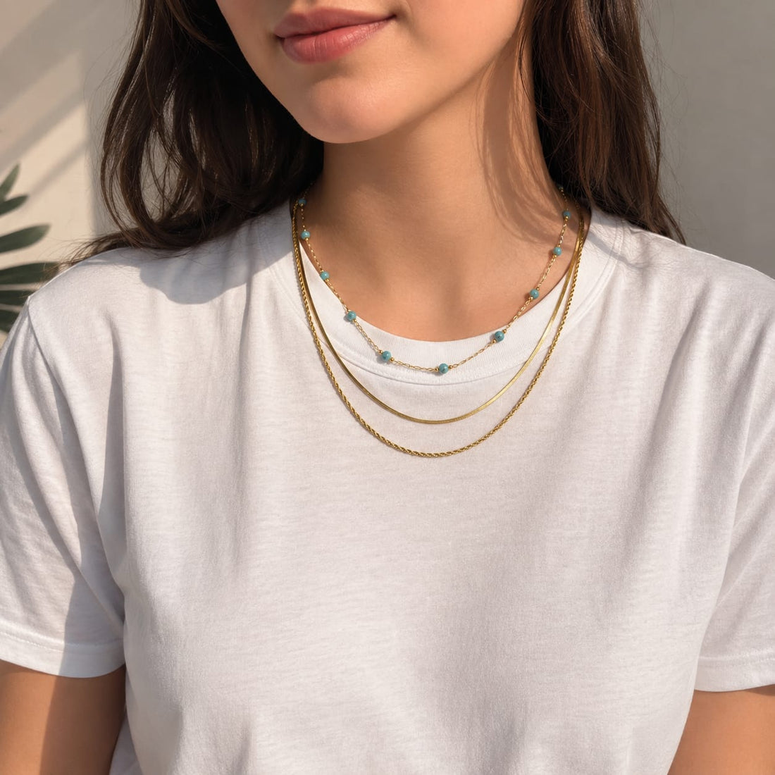 Aegean Dream Triple Layer Necklace
