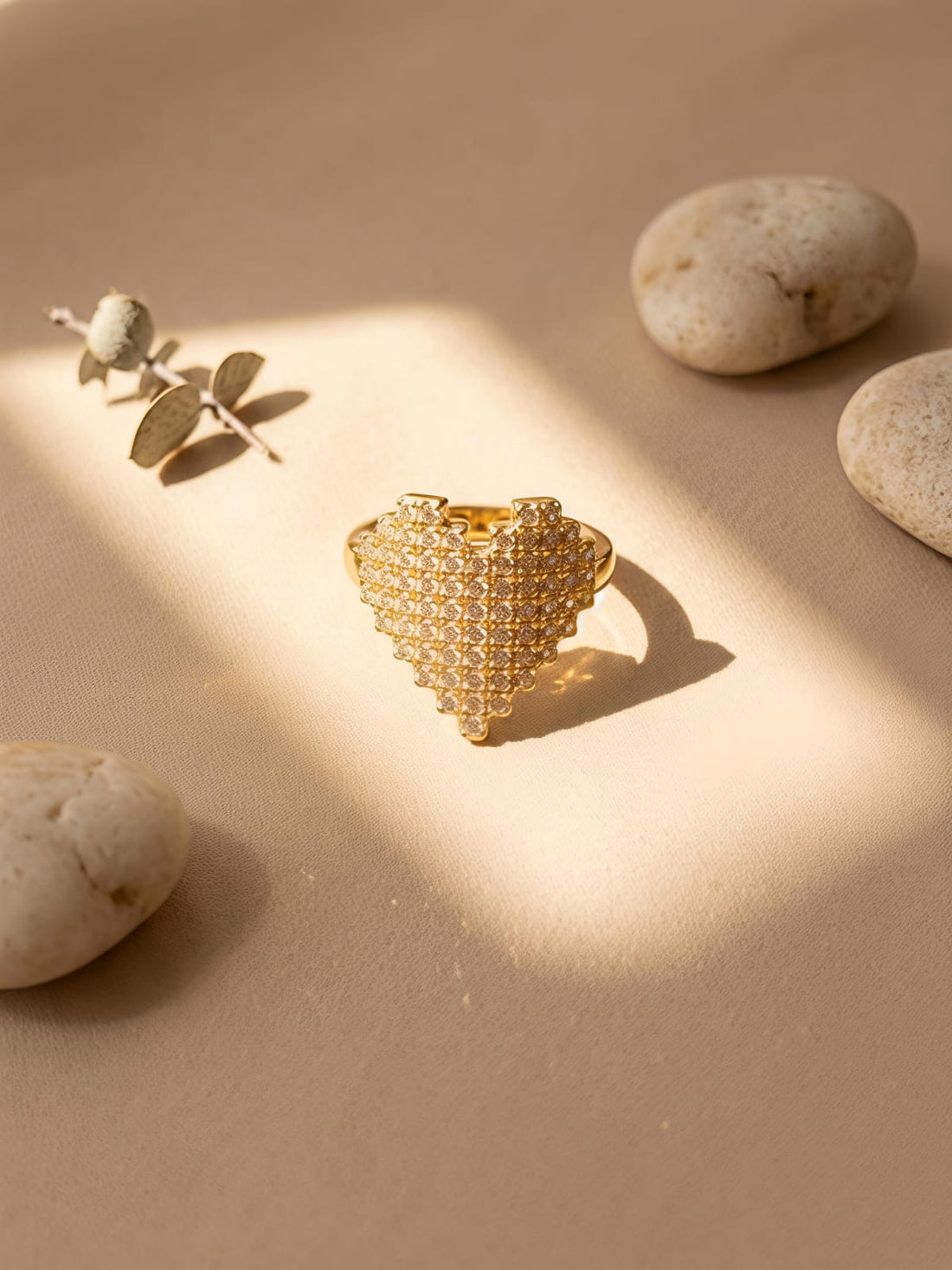 Crystal Heart Ring