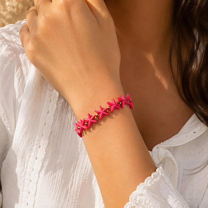 Pink Starfish Bracelet