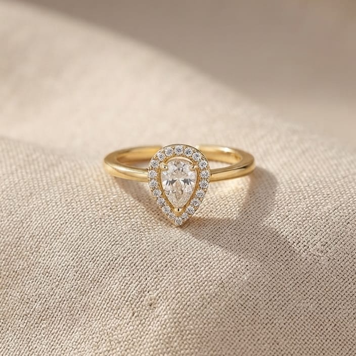 Golden Drop Ring