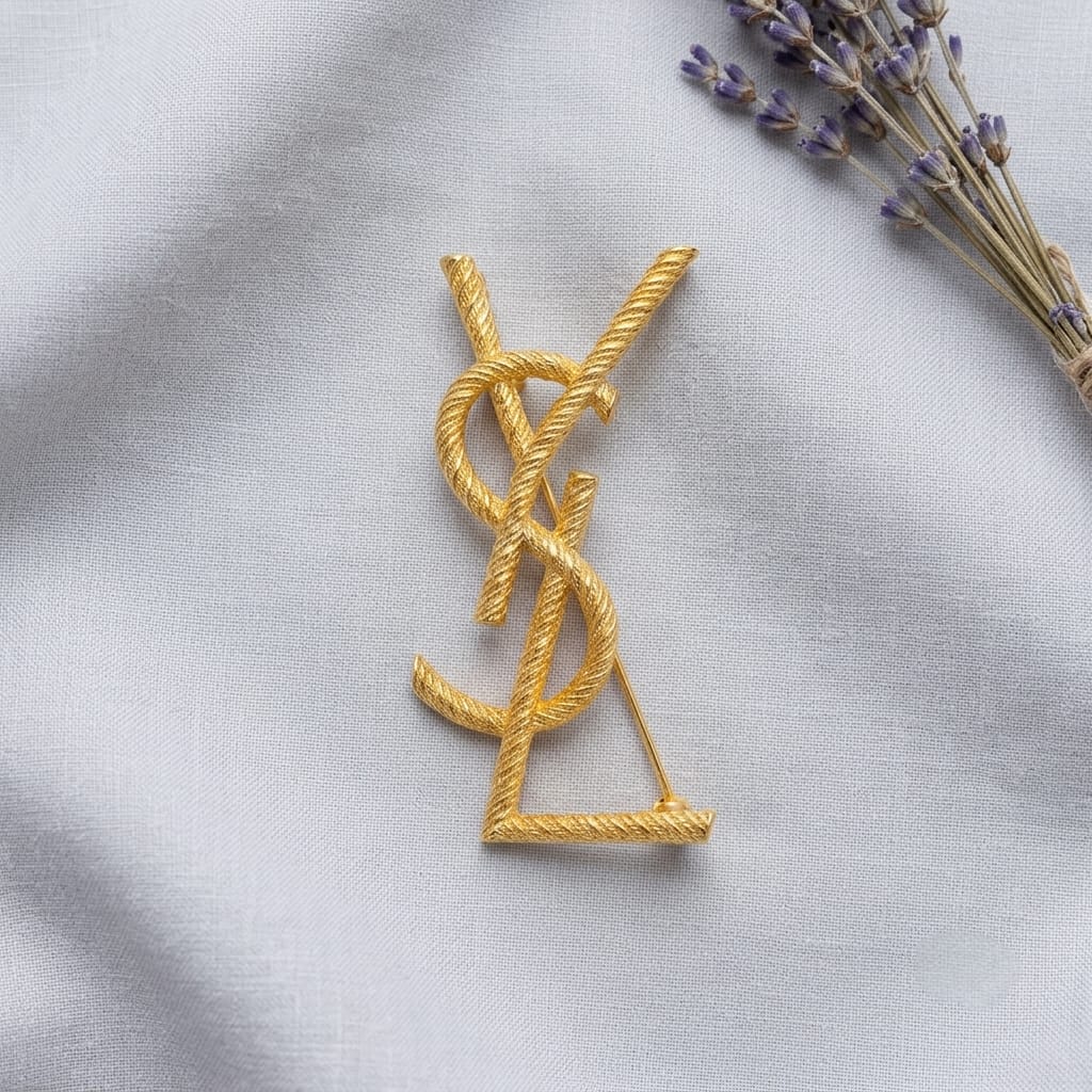 Luxe Monogram Brooch