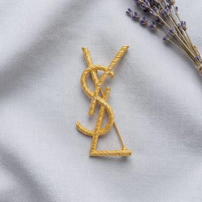 Luxe Monogram Brooch