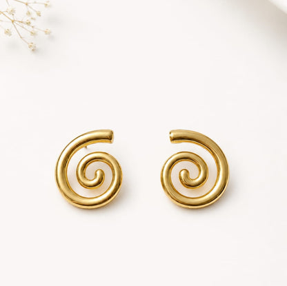 Spiral Earrings Stainless Steel
