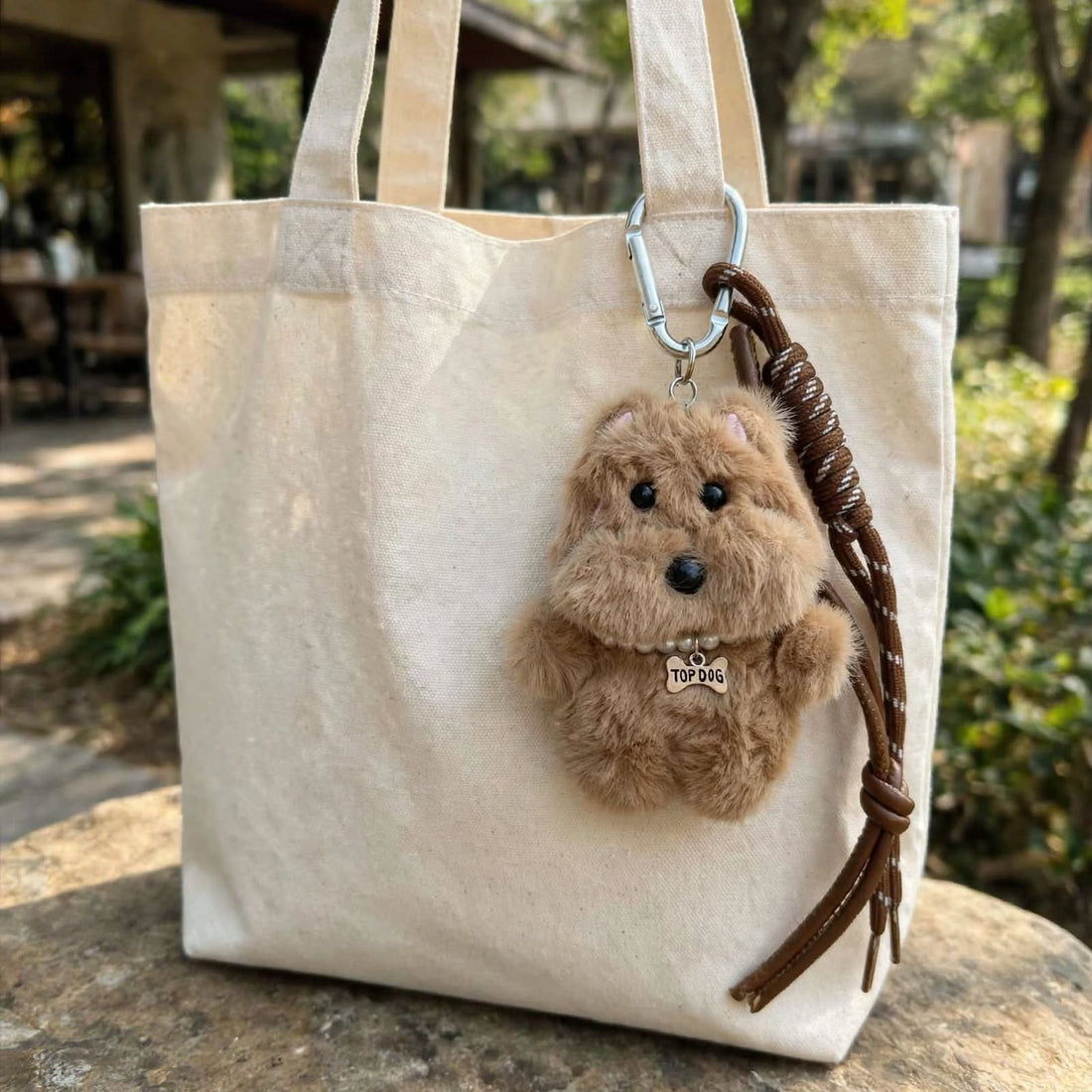 TOP DOG Fluffy Charm – Puppy Bag Charm &amp; Keychain