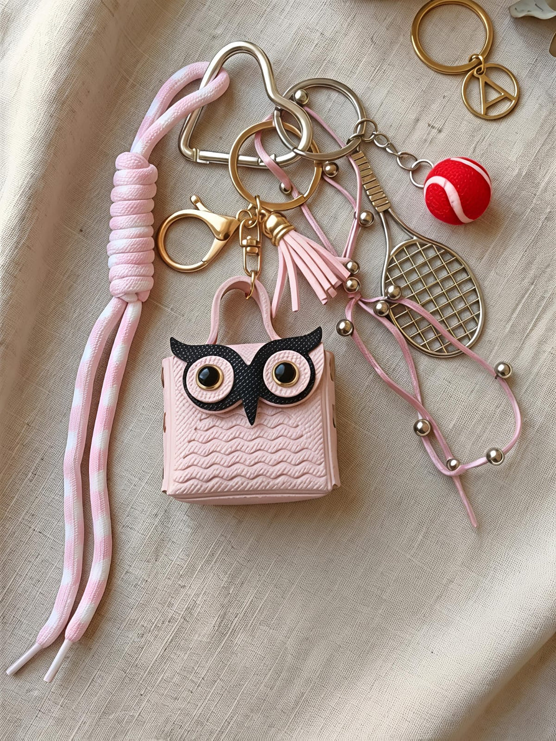 Mini pouch bag charm