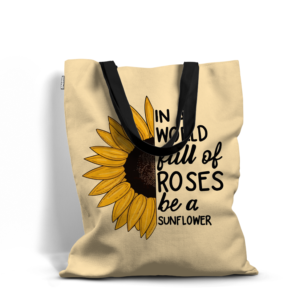 Sunflower Inspiration Waterproof Tote Bag